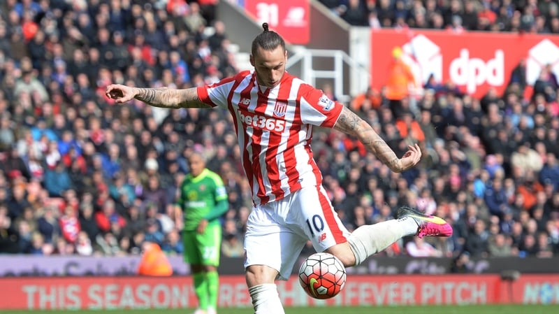 Marko Arnautovic opened the scoring for Stoke