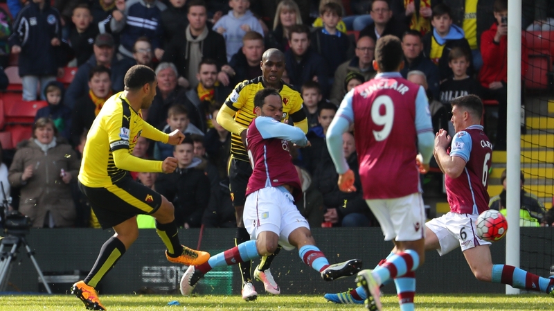 Troy Deeney fires home the winner for Watford