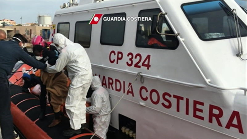 Twenty-six people were rescued from the boat which sank yesterday