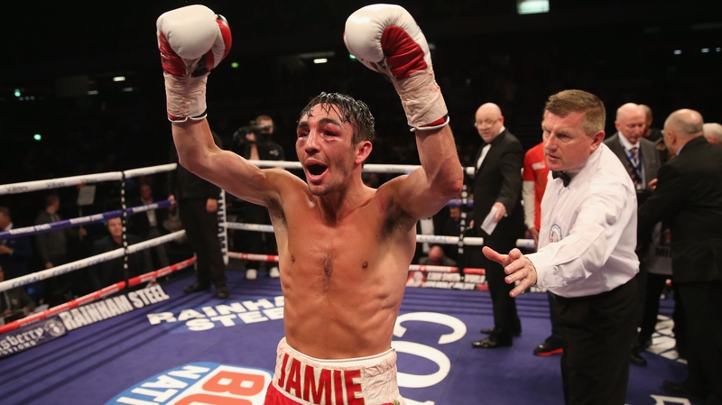 Jamie Conlan celebrates his victory