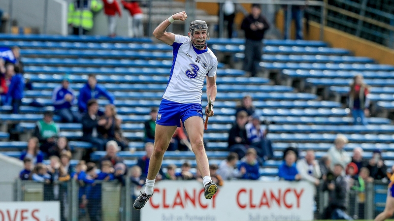 Maurice Shanahan celebrates scoring the equalising point with the last puck of the game