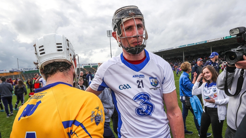 Clare's Pat O'Connor and Maurice Shanahan after the drawn Allianz Division 1 final