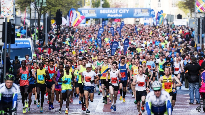 More than 17,500 runners took part in the Belfast event