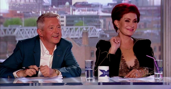 Louis Walsh and fellow X Factor judge Sharon Osbourne