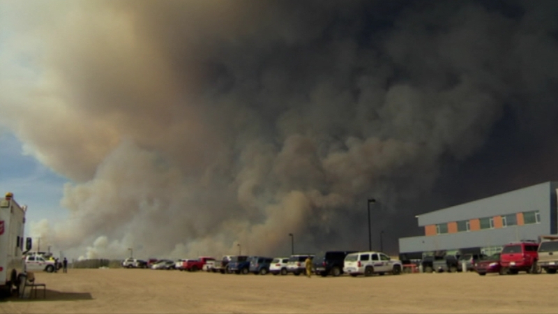 Authorities urged residents to head towards evacuation centres