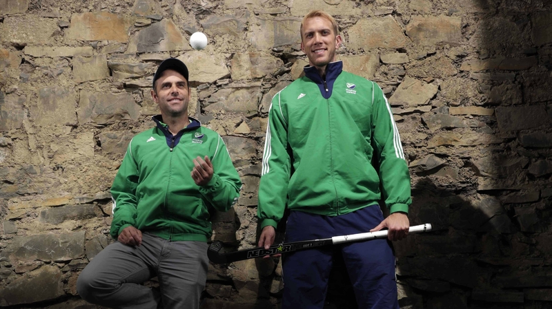Ireland men's hockey team head coach Craig Fulton and goalkeeper David Harte