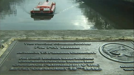 Fr Pat Noise Commemorative Plaque on O'Connell Bridge (2006)