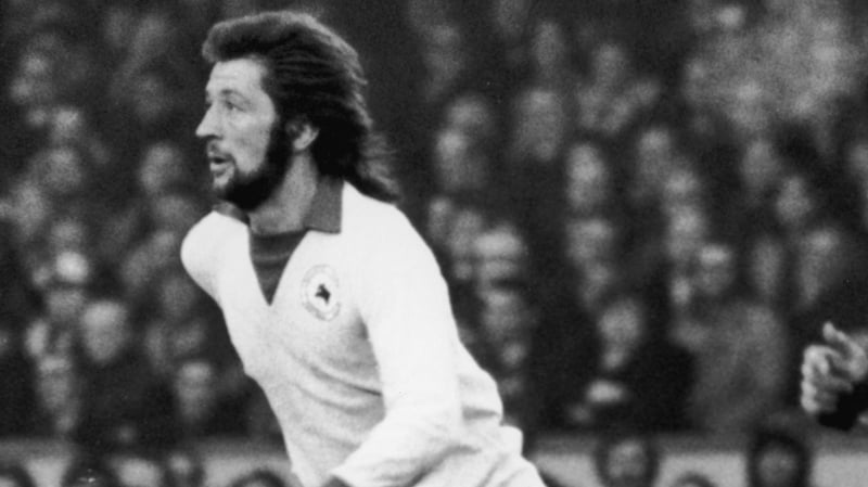 Frank Worthington pictured here playing for Leicester in 1973