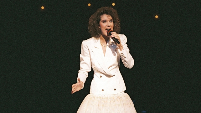<p>Celine Dion at the 1998 Eurovision Song Contest</p>