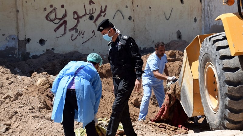 Graves have been uncovered IS, have retaken significant ground from the jihadists in recent months.