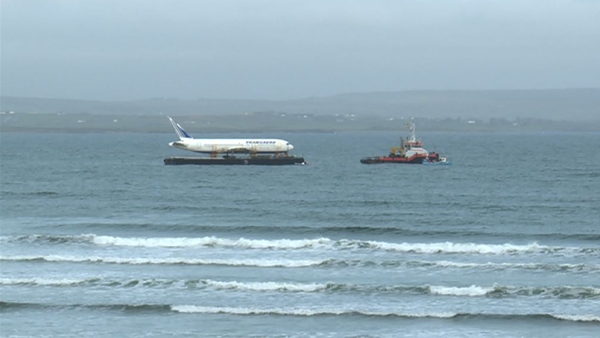 The unusual scenes have been captured on the waters