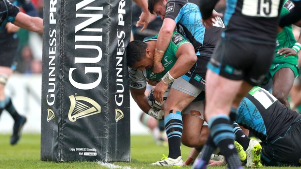 Bundee Aki scored Connacht's first try