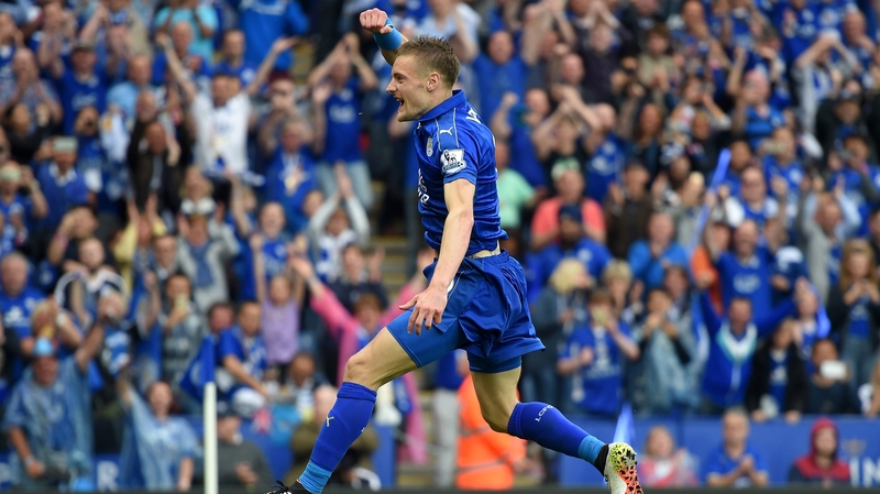 Jamie Vardy hit another brace for the champions