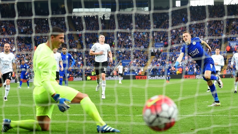 Vardy scored 24 goals in Leicester City's title-winning campaign