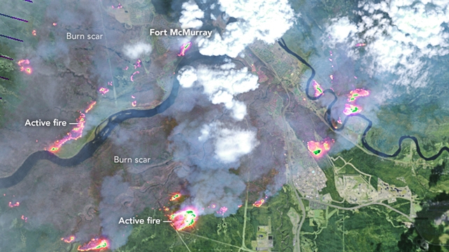 A NASA Earth Observatory shows the extent of the damage