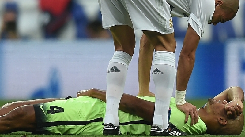 Vincent Kompany tore a thigh muscle