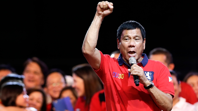Rodrigo Duterte also said he would give security forces "shoot-to-kill" orders