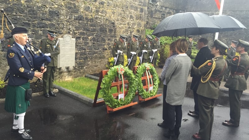 The ceremony took place in the yard of the old Cork Prison