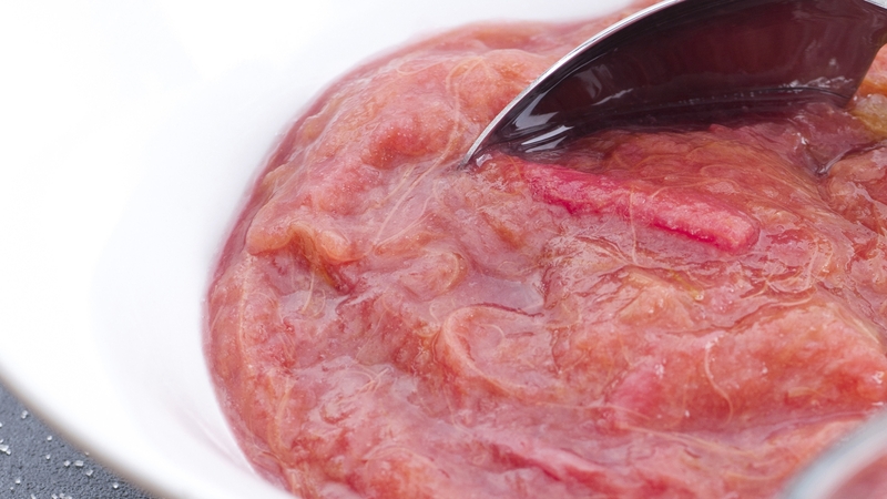 Rory's recipe of a compote of rhubarb
