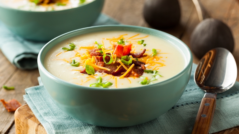 A comforting and nourishing potato soup.