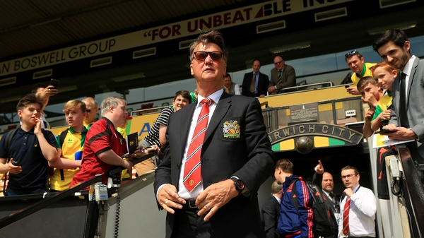 Louis van Gaal's Manchester United side trail Manchester City by just two points but have a game in hand