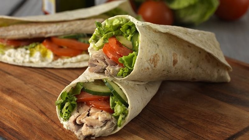 A delicious and healthy lunch.