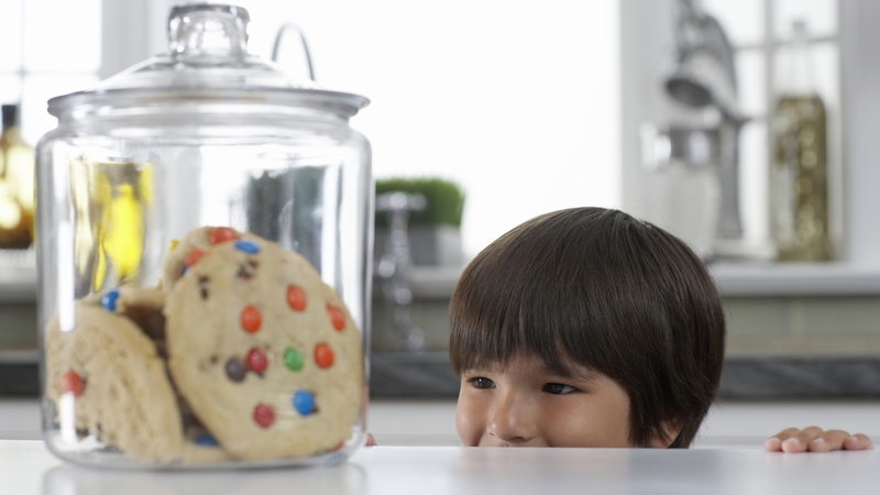 Having cookies at home is a huge temptation children