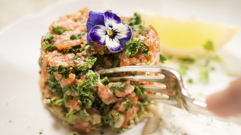 A delicious smoked trout.