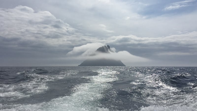 Sceilg Mhichíl lies 12km off the coast of Kerry