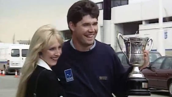 Padraig Harrington and his fiancé Caroline (2006)