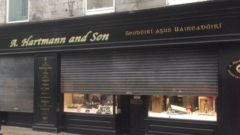 The robbery took place at 'A. Hartmann and Son' in Galway