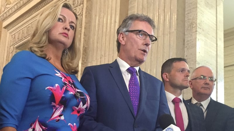 UUP leader Mike Nesbitt (second from left)