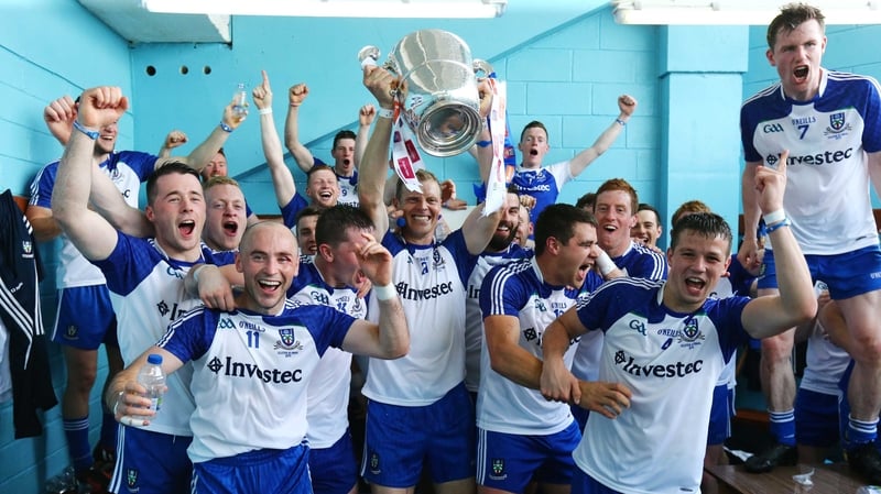 Monaghan celebrate winning the 2015 Ulster title