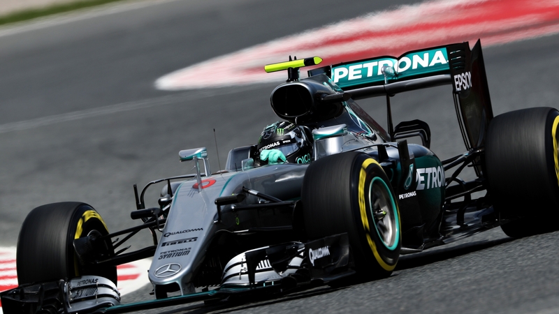 Nico Rosberg in his Mercedes