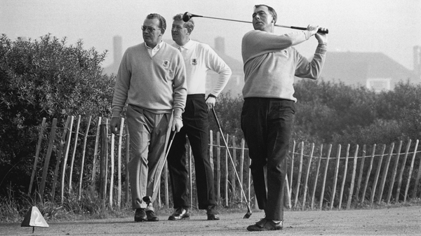 Ireland's Christy O'Connor competes in the 1965 Ryder Cup at Royal Birkdale