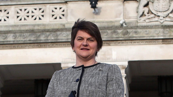 Arlene Foster said: 'I won't be stepping aside. And if there is an election, there is an election'