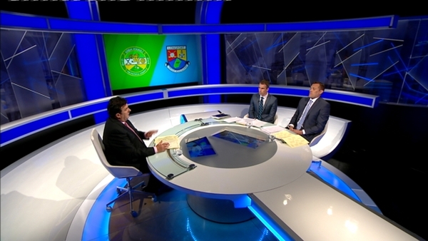 Des Cahill with Dessie Dolan and Ciaran Whelan