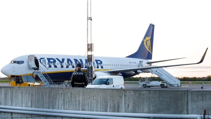 A Ryanair spokesman said the evacuation in Oslo was due to a 'hoax security alert'