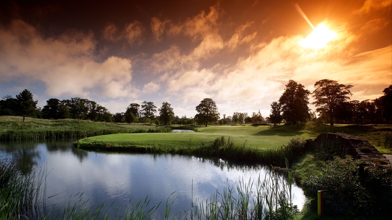 The sixth hole at the Palmer Course of the K Club