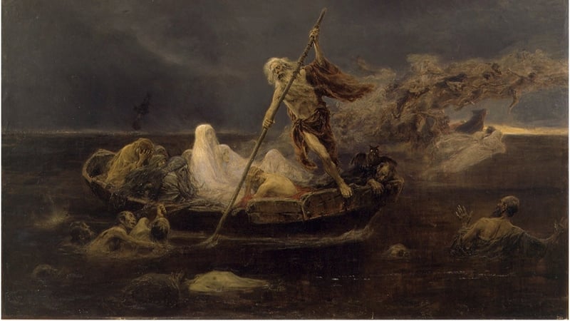 In Greek mythology the River Styx is the river that forms the boundary between Earth and the Underworld