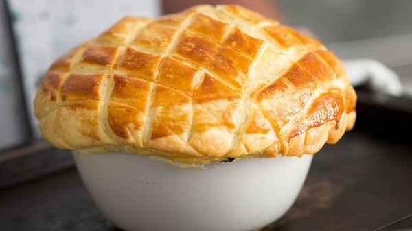 Use good quality black pudding to enrich the flavour of this delicious pie - perfect on its own or with a seasonal salad or some steamed veg.