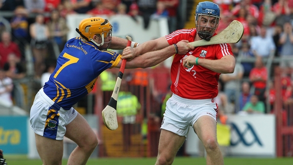 Paudie Maher and Conor O'Sullivan (right) tussle for possession during a previous Munster SHC encounter