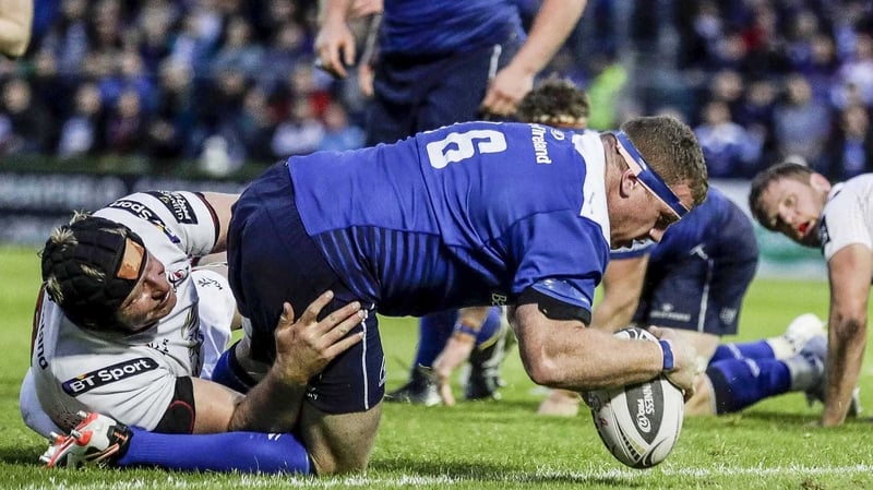 Sean Cronin barges over for his try