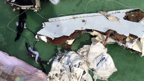 Some wreckage was found soon after the crash in May