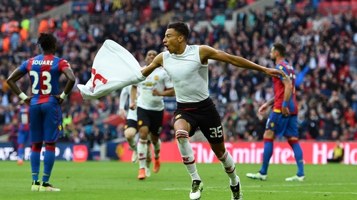 Jesse Lingard's goal was enough for Manchester United despite seeing Chris Smalling sent off