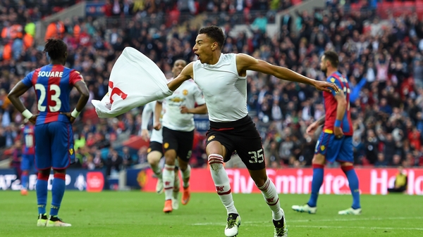 Jesse Lingard's goal was enough for Manchester United despite seeing Chris Smalling sent off