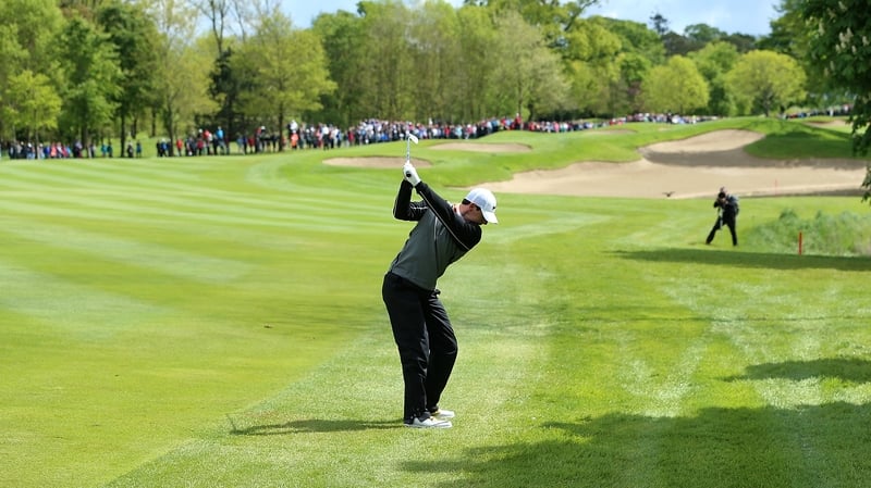 Rory McIlroy in action back at the 2016 Irish Open, which was also held at the K Club