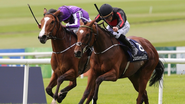 Jet Setting winning the 1,000 Guineas in May