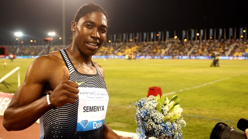 Semenya's time was her fastest since 2011