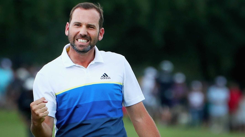 Garcia celebrates following his win in Texas